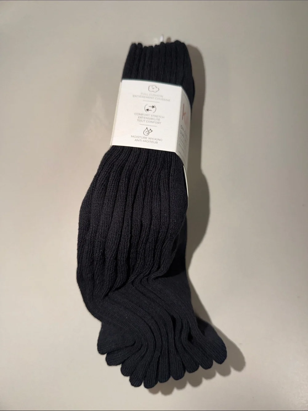 kensie Ladies 5 Pk On Cloud 9 Cotton Blend Naturally Breathable Mini-Crew Socks